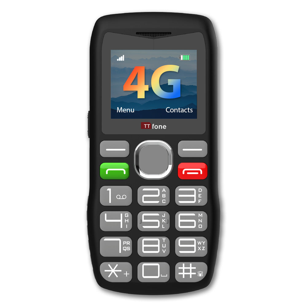 TTfone TT890 4G Mobile Phone with Vodafone Pay As You Go SIM card and USB Type C Cable